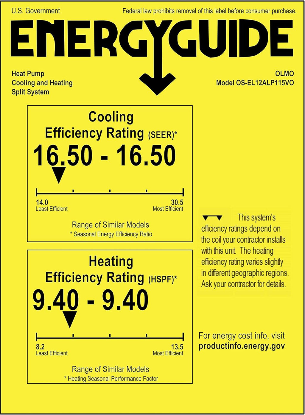 12,000 BTU Ductless Mini Split Air Conditioner Heat Pump with 16ft Installation Kit M289205