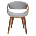 Grey Cross Frame Dining Accent Chair C63196