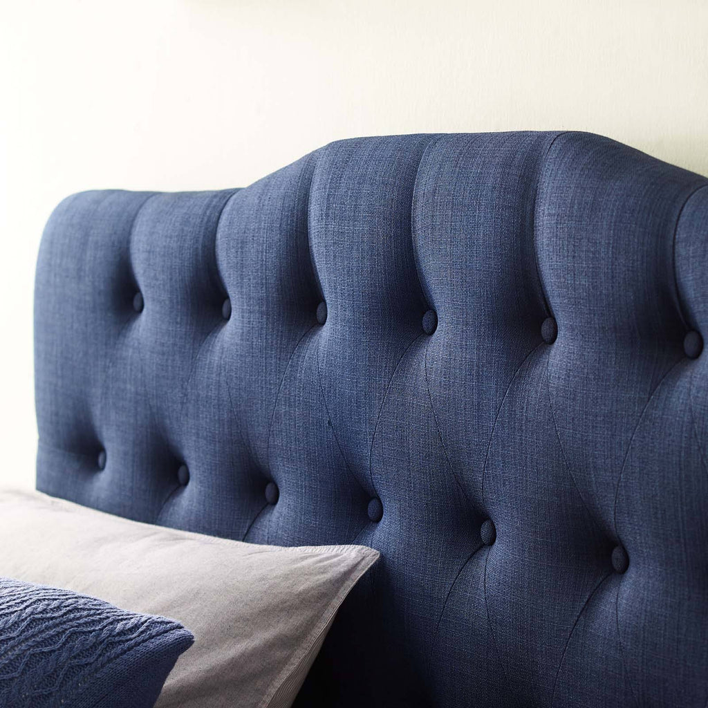 Navy Fabric Headboard Queen A793202