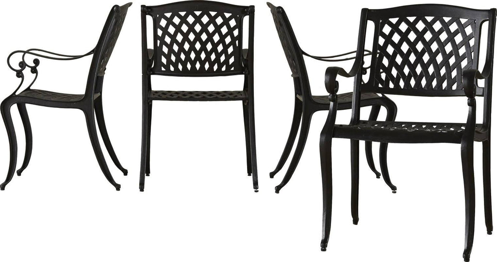 5 Piece Counter Height Metal Framed Dining Table Set E205