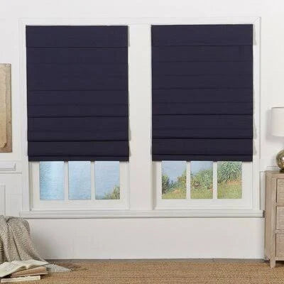 Light Gray Cordless Blackout Roman Shade X823737