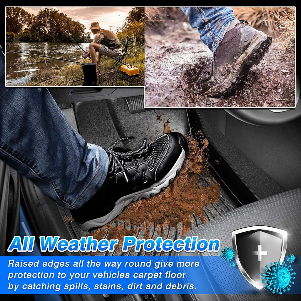 Custom Fit Floor Liners for Audi Q5 2009-2017 SQ5 2013-2017 All Weather TPE Floor Mats M69528