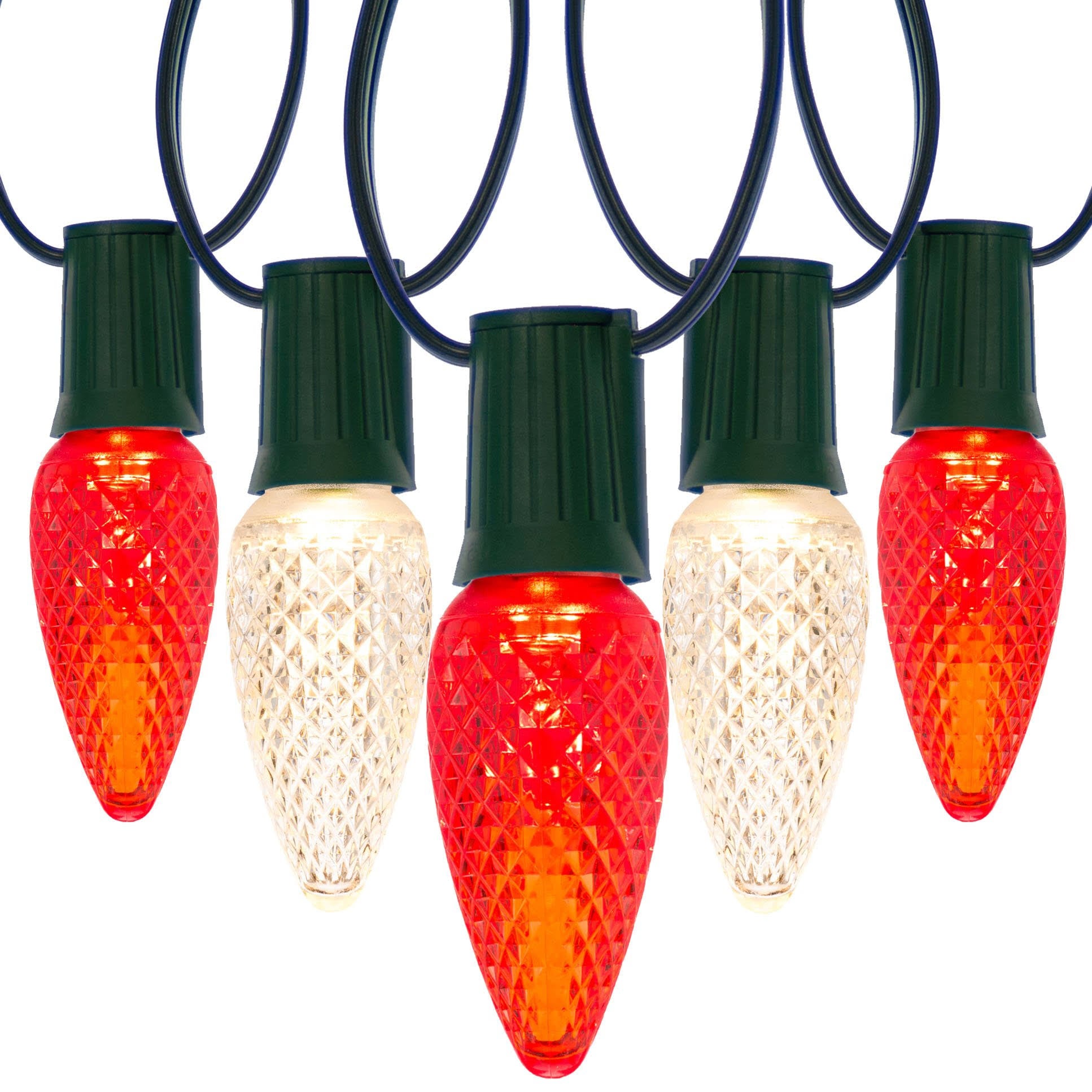 C9 LED Christmas Lights with Stringer Combo Candy Cane / 100 U23176