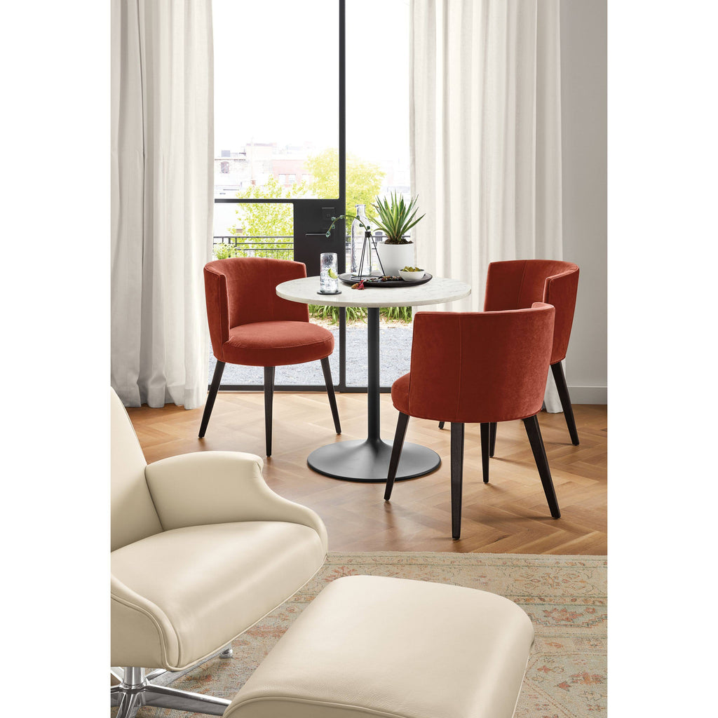 Modern Round Table with Stainless Steel Frame Base P297