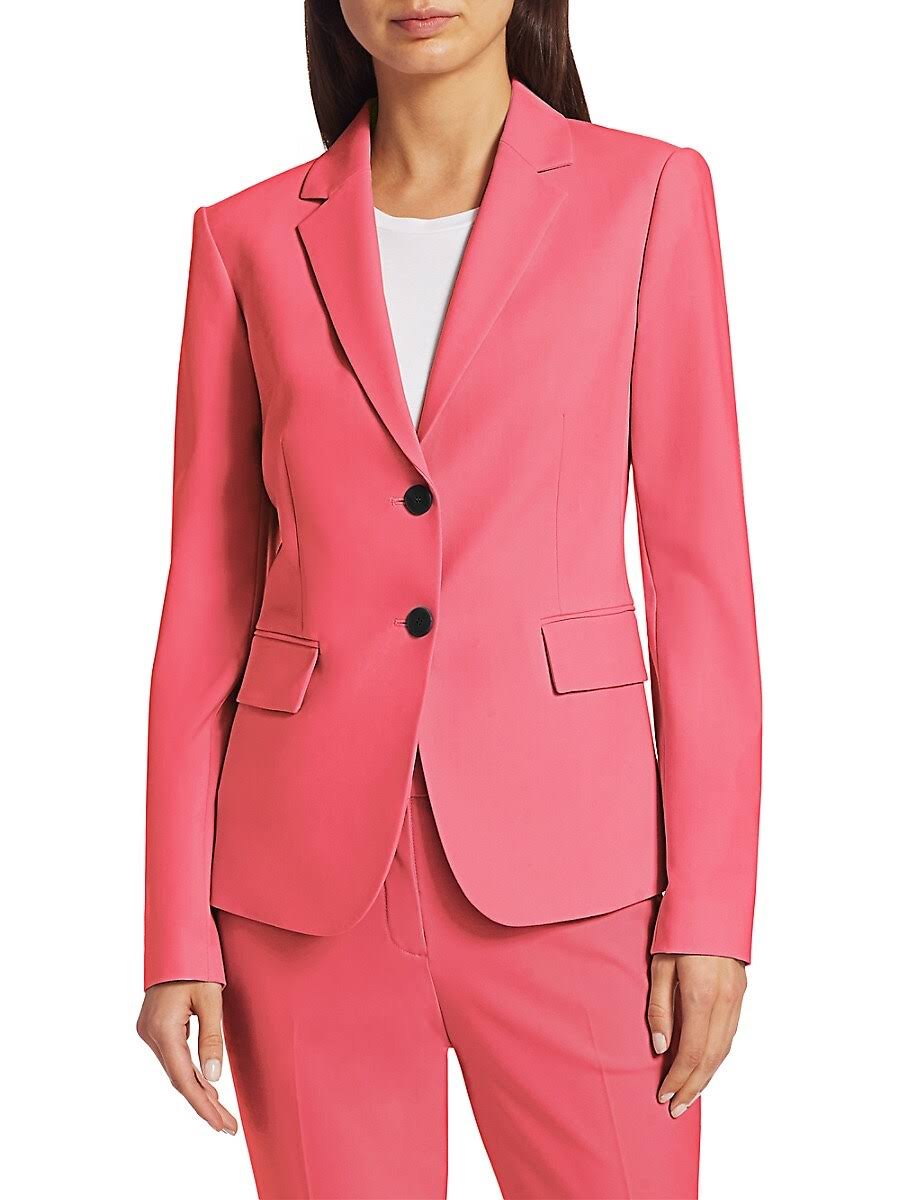 Deep Navy Wool-Blend Blazer Q43802