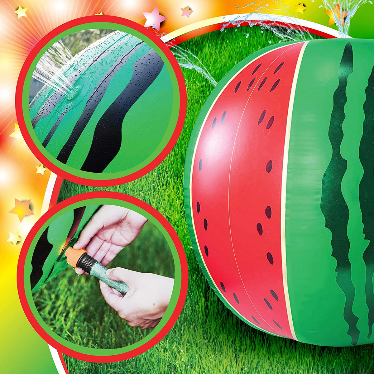 Inflatable Sprinkler Watermelon Toys J746404