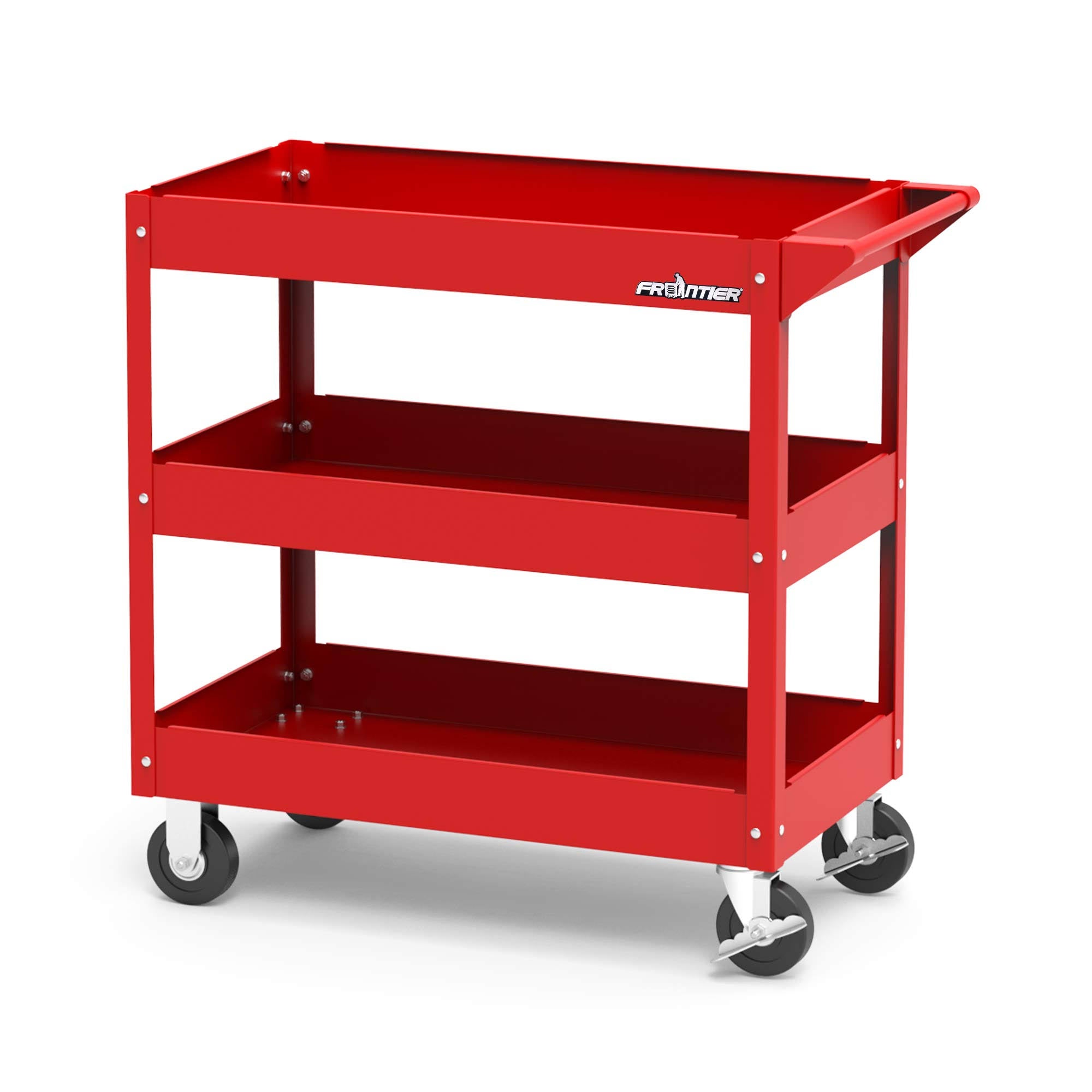 Red 3-Tray Rolling Tool Cart H371078