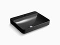 Black Vessel Bathroom Sink with Single Faucet Hole F528