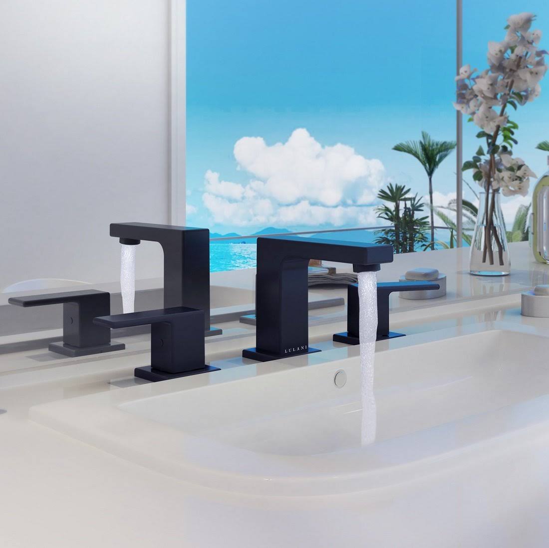 Brushed Nickel 2-Handle Bathroom Faucet D411