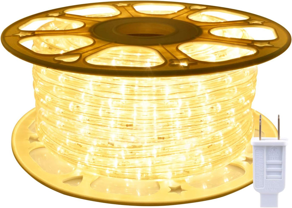 Warm White 98.4ft Outdoor LED Rope Lights W528354