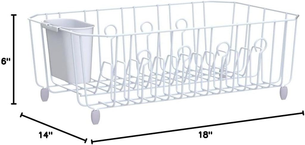 White Large Dish Drainer Y172