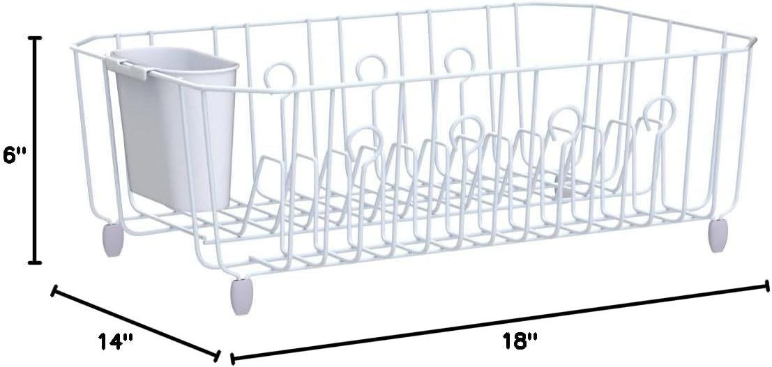 White Large Dish Drainer Y172