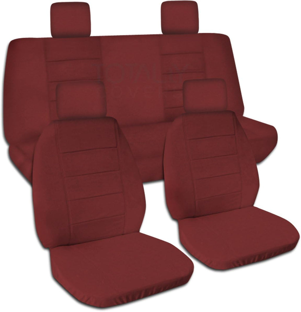 Solid Color Seat Covers Full Set Front & Rear B337