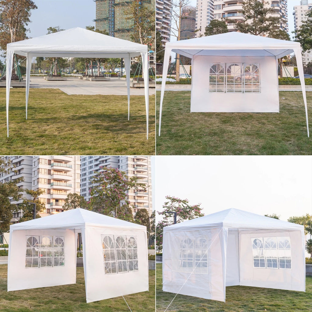Portable Waterproof Tent (10 x 10 x 8.5)" / (300 x 300 x 260)cm White V580317