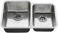Undermount Double Bowl Sink, Stainless Steel A7148
