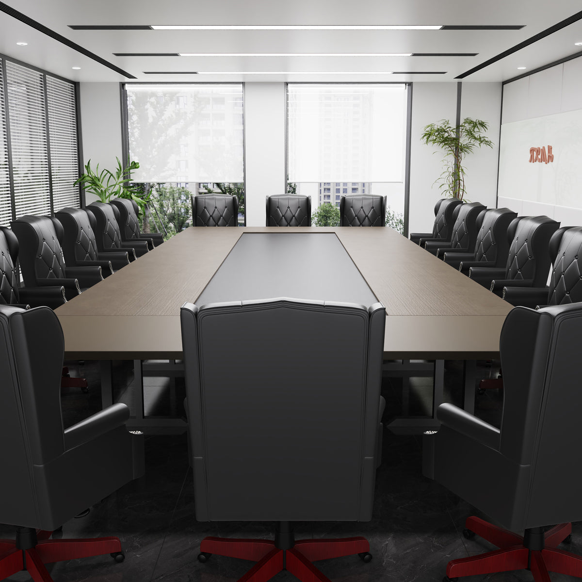 Black Ergonomic PU Leather High Back Office Chair U69816