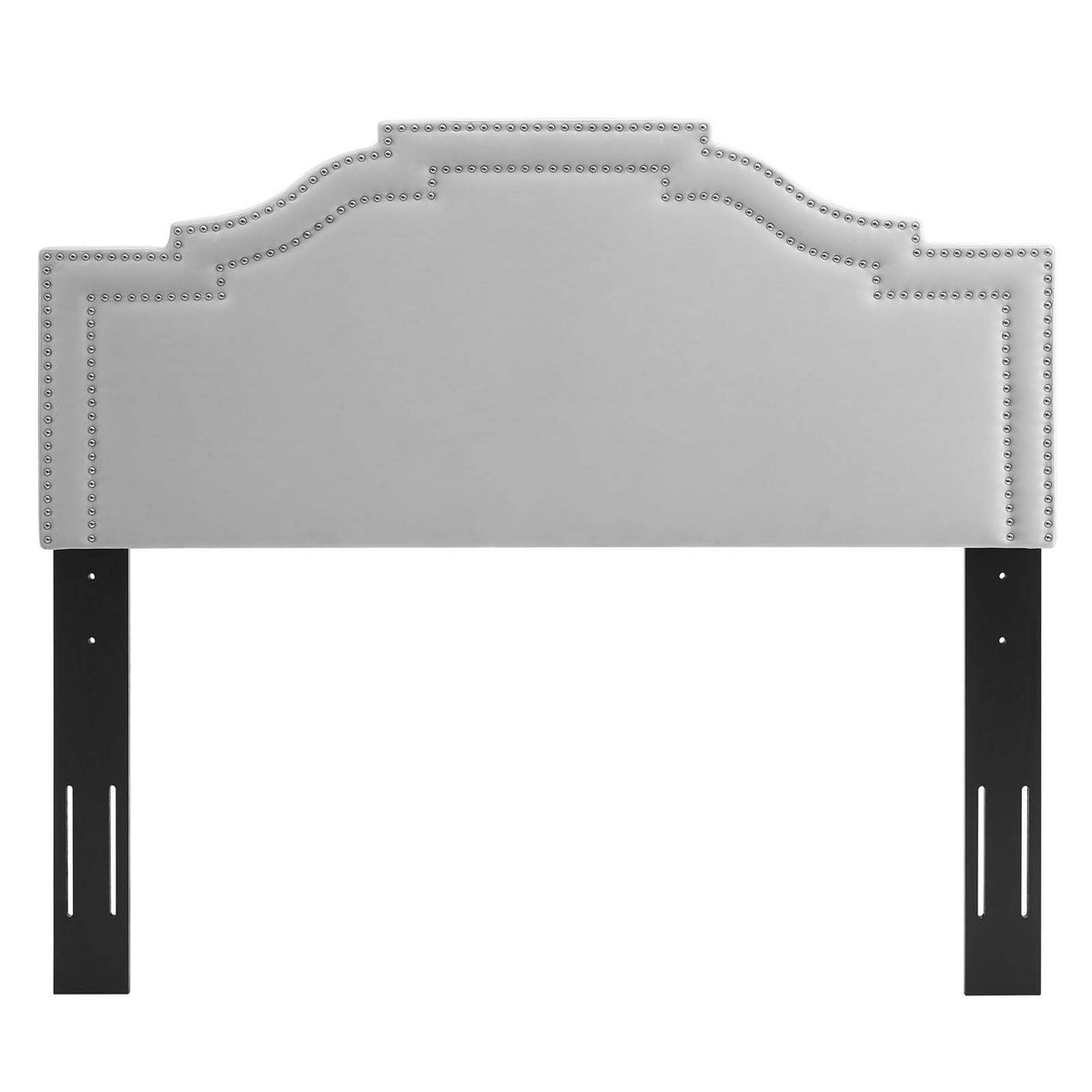 Light Gray King/California King Velvet Headboard Y180