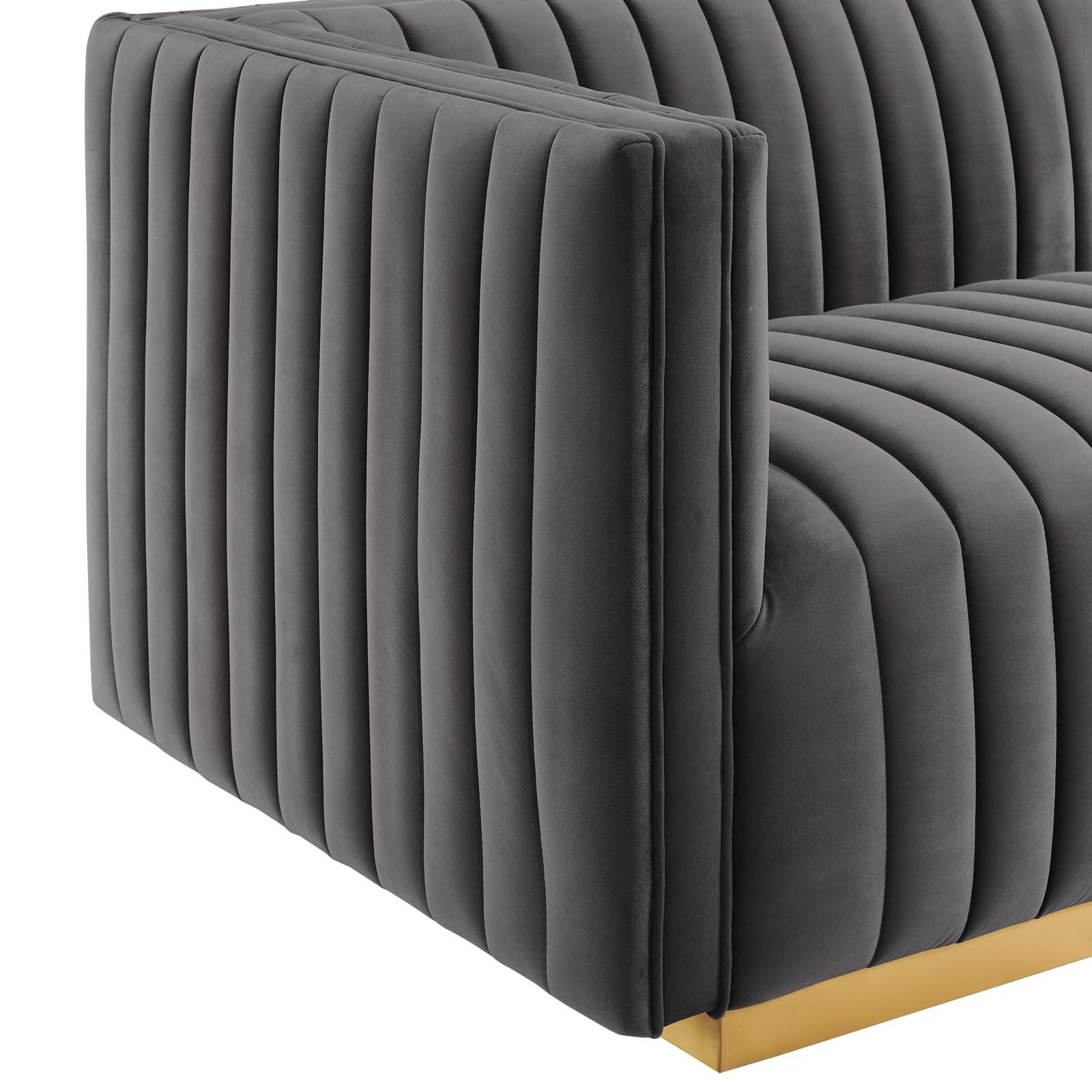 5-Piece Velvet Sectional P2882