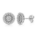 1/10 CTTW Lab Grown Diamond Stud Earrings in .925 Sterling Silver T840