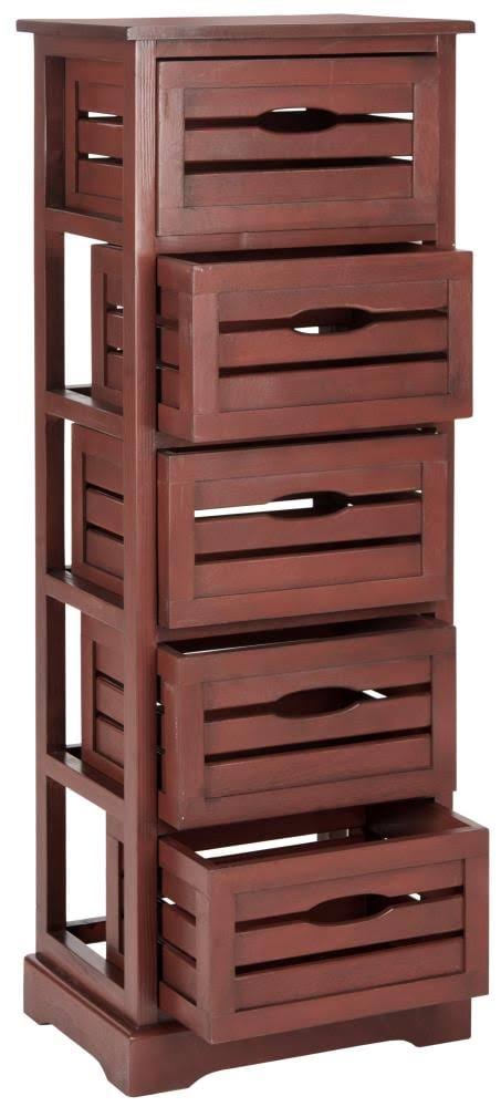 Red 5-Drawer Cabinet L38773