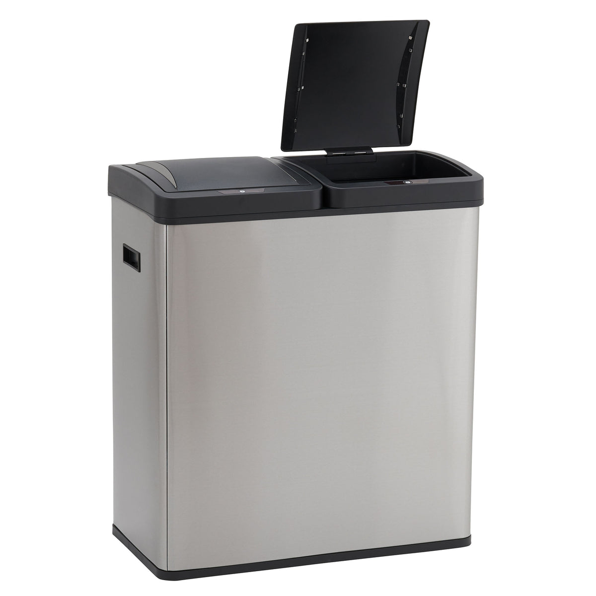 Stainless Steel Touchless Trash Can with Dual Compartments, 30 Liter / 8 Gallon Z2825