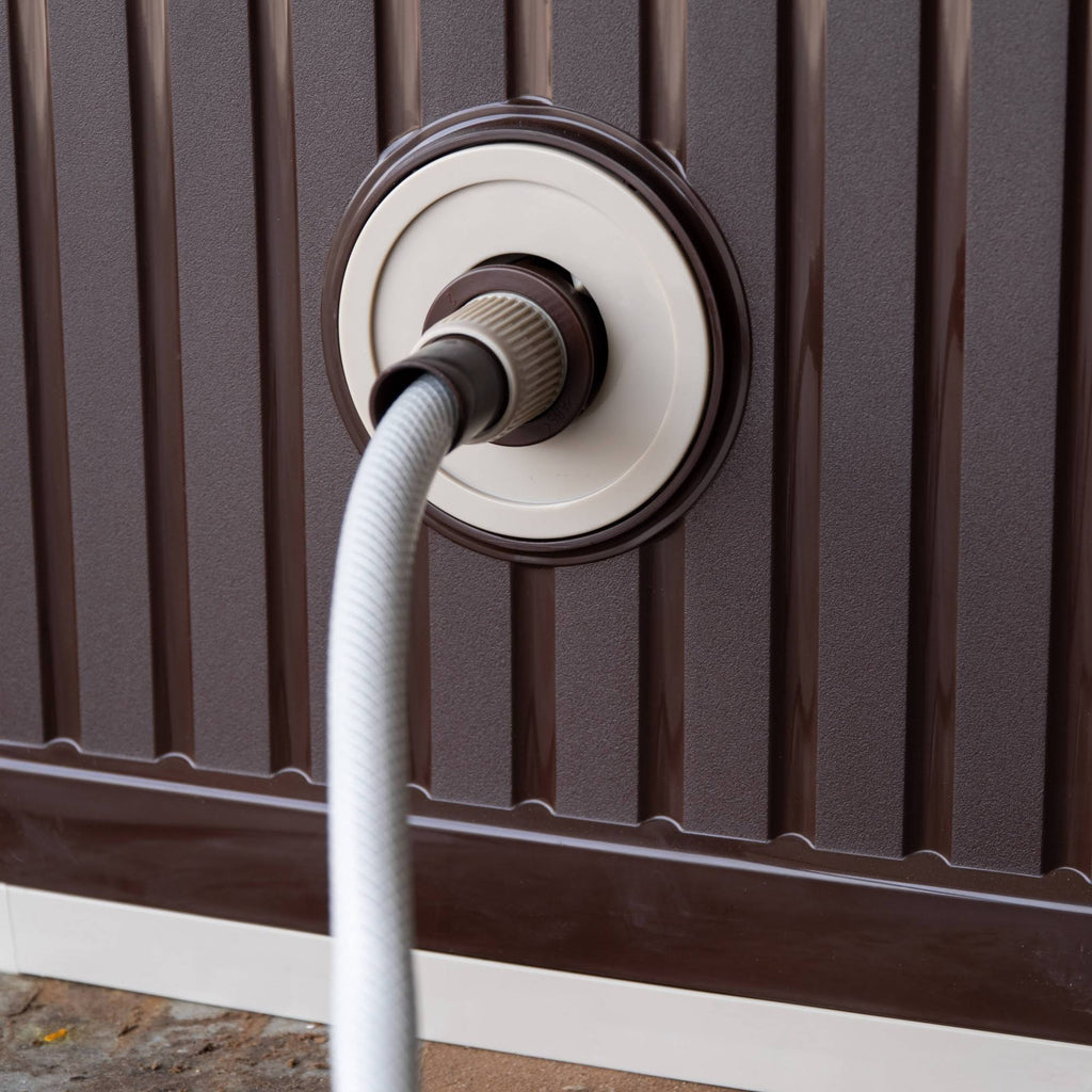 65.61 ft Hose Reel with Nozzle Brown L190