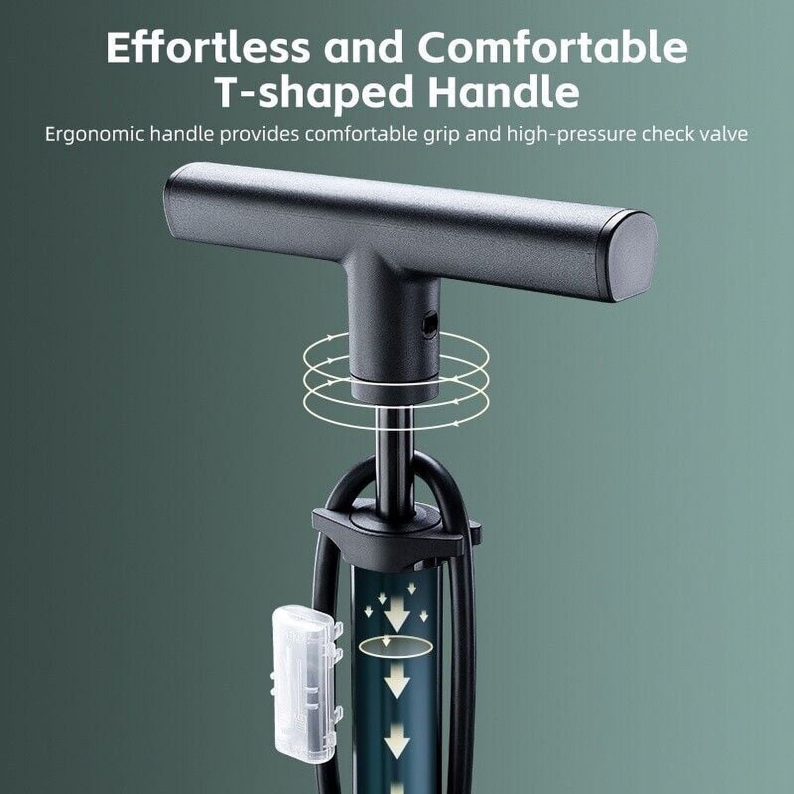 160psi High-Pressure Bike Floor Pump with Gauge Y555