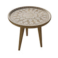 Hand Carved Side Table H464