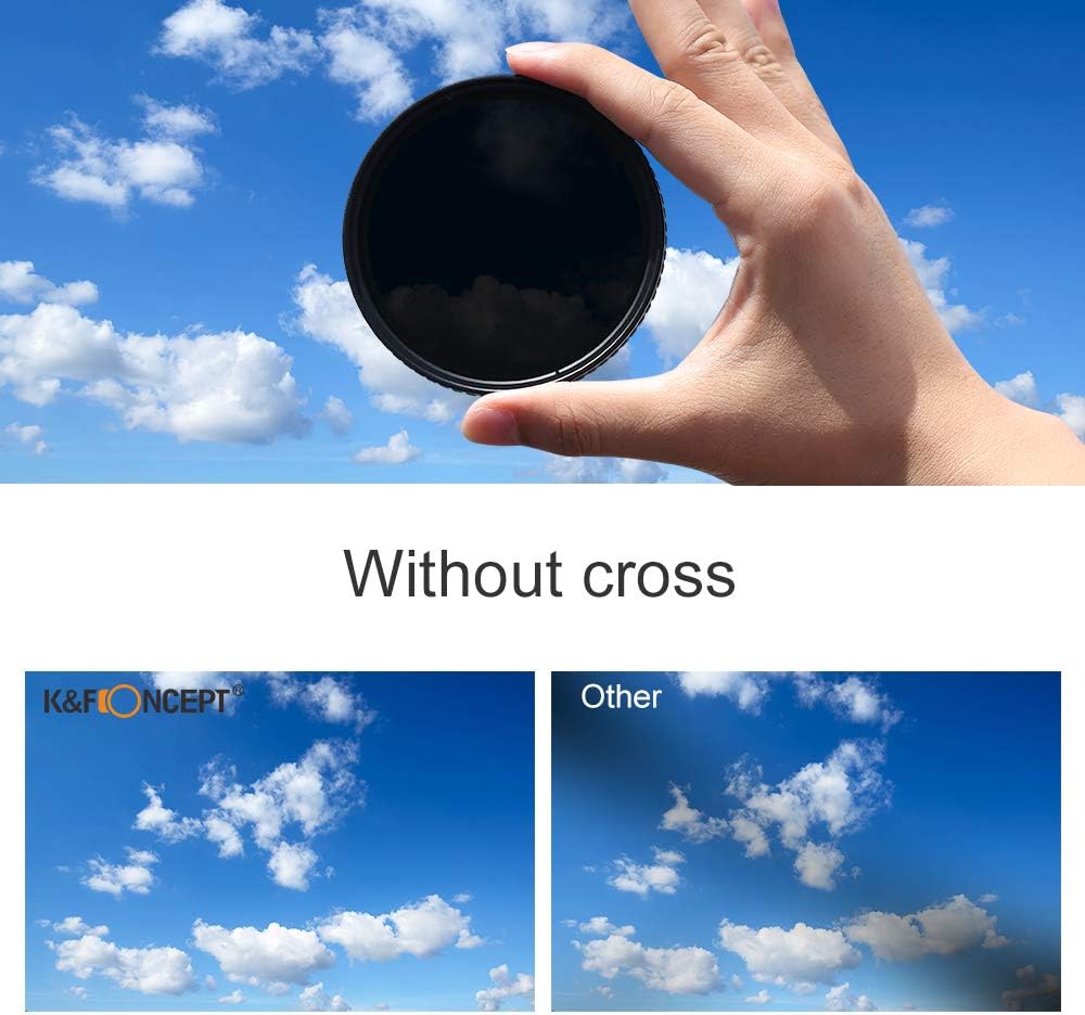 67mm Variable ND Filter ND8-ND128 (3-7 Stop) HD Hydrophobic VND Filter I668