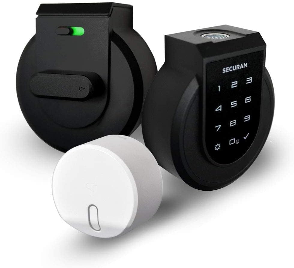 Touch Smart Lock Deadbolt with Smart Hub, Fingerprint, Touchpad, Remote Control, Voice Control, Auto-relock and Alarm D735