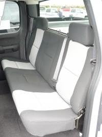 Black Rear Solid Bench Seat Covers M2319