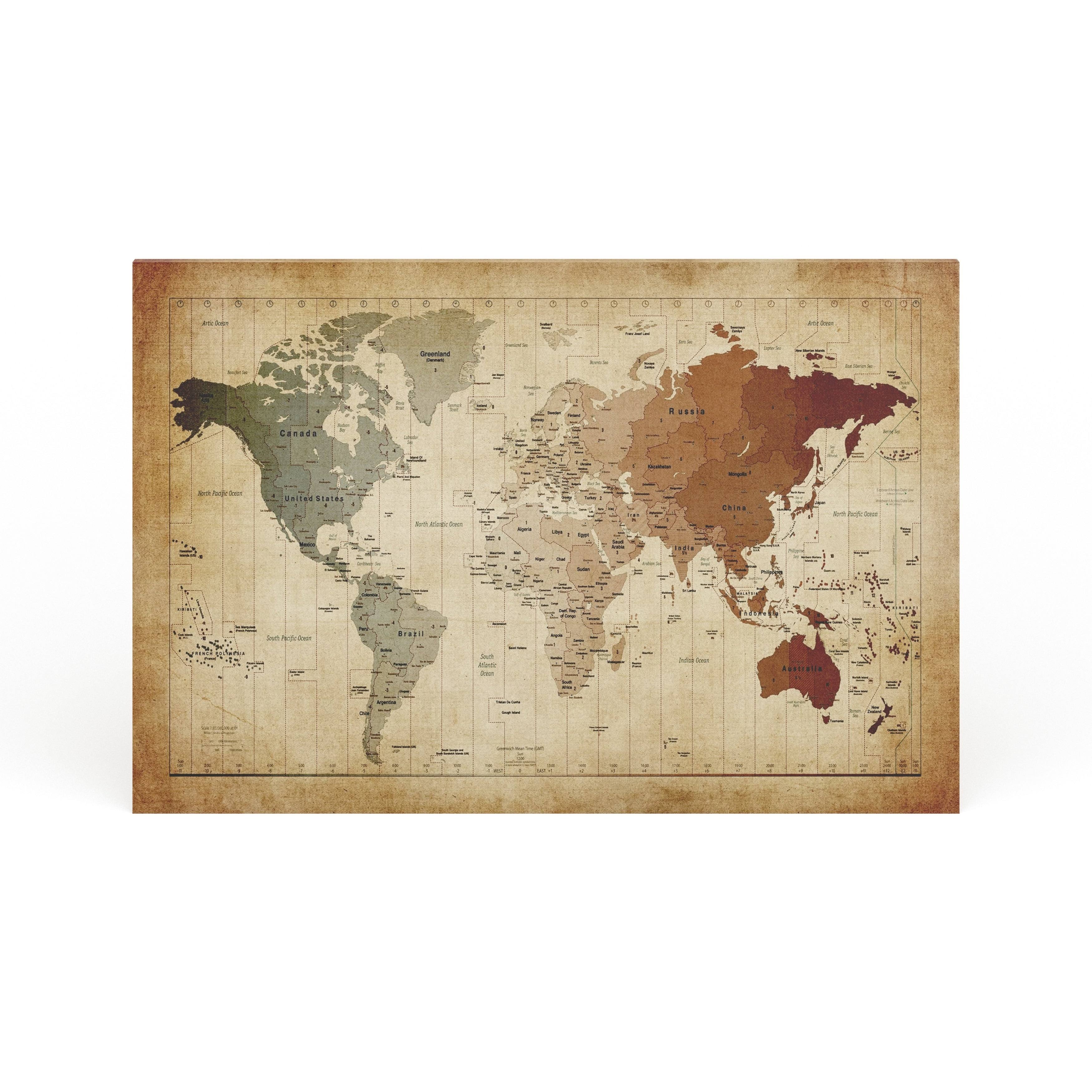 Map Canvas Art - 35 x 47 Z809