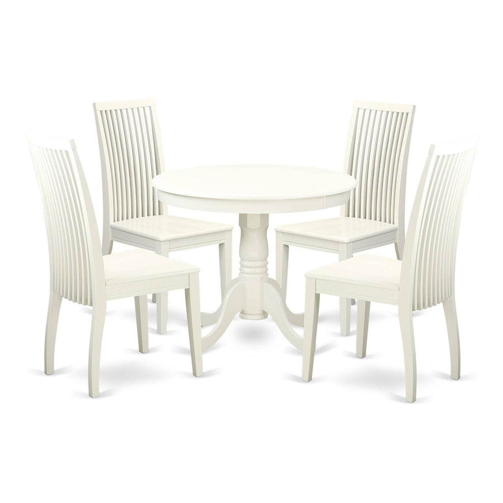 Linen White Dining Room Set E318