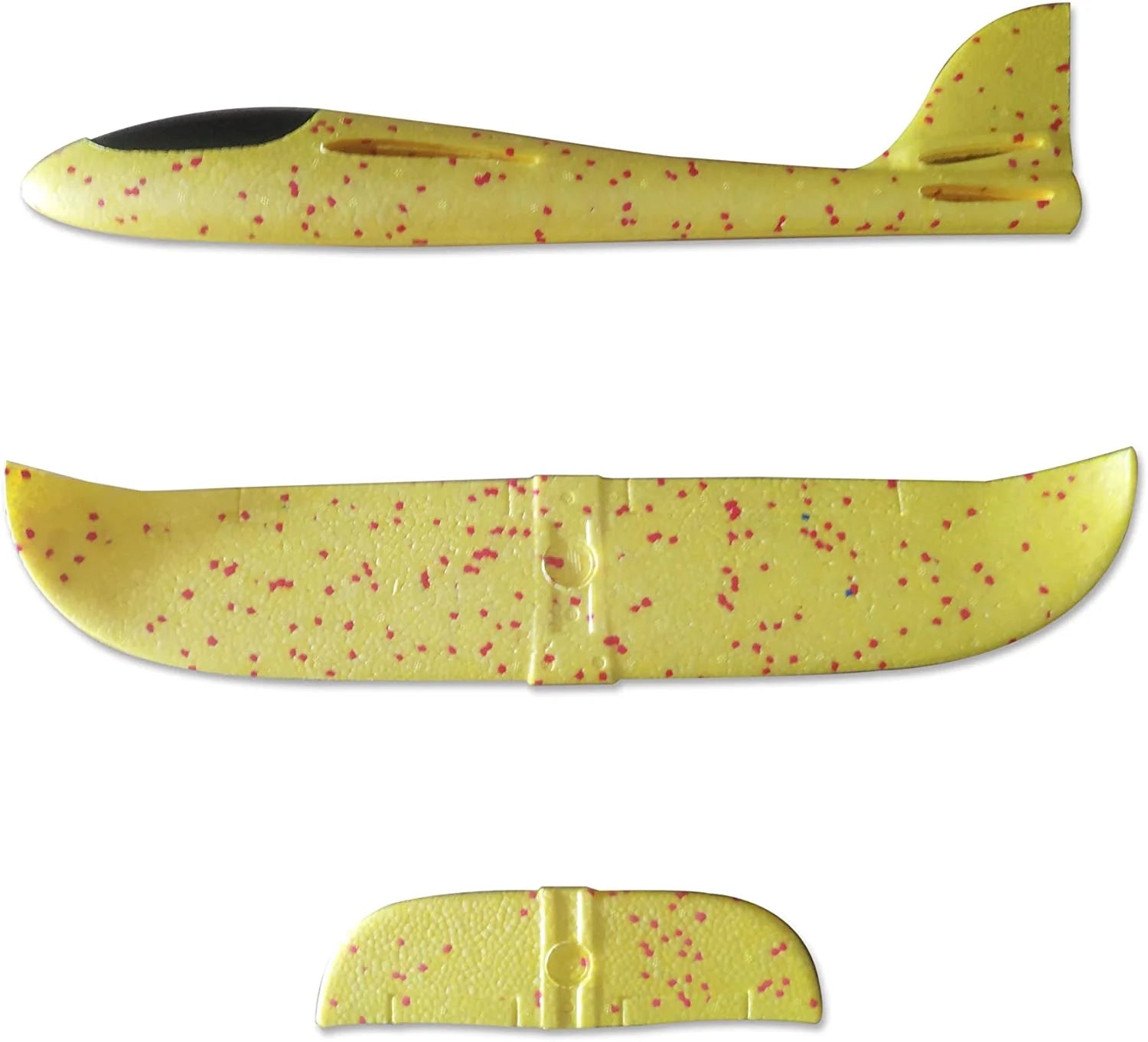 19" Large Gilded Foam Plane 1-Pack (Yellow) T75641