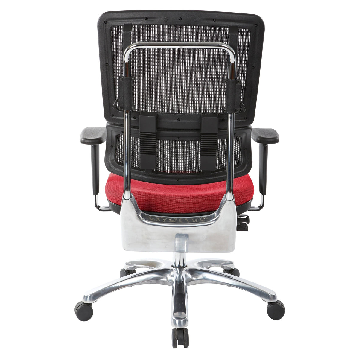 Olive Black Mesh Back Fabric Seat Chrome Base Chair O538061