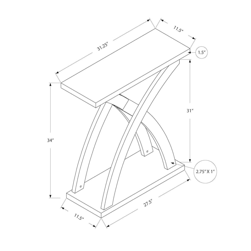 Cappuccino Hall Console Accent Table I747