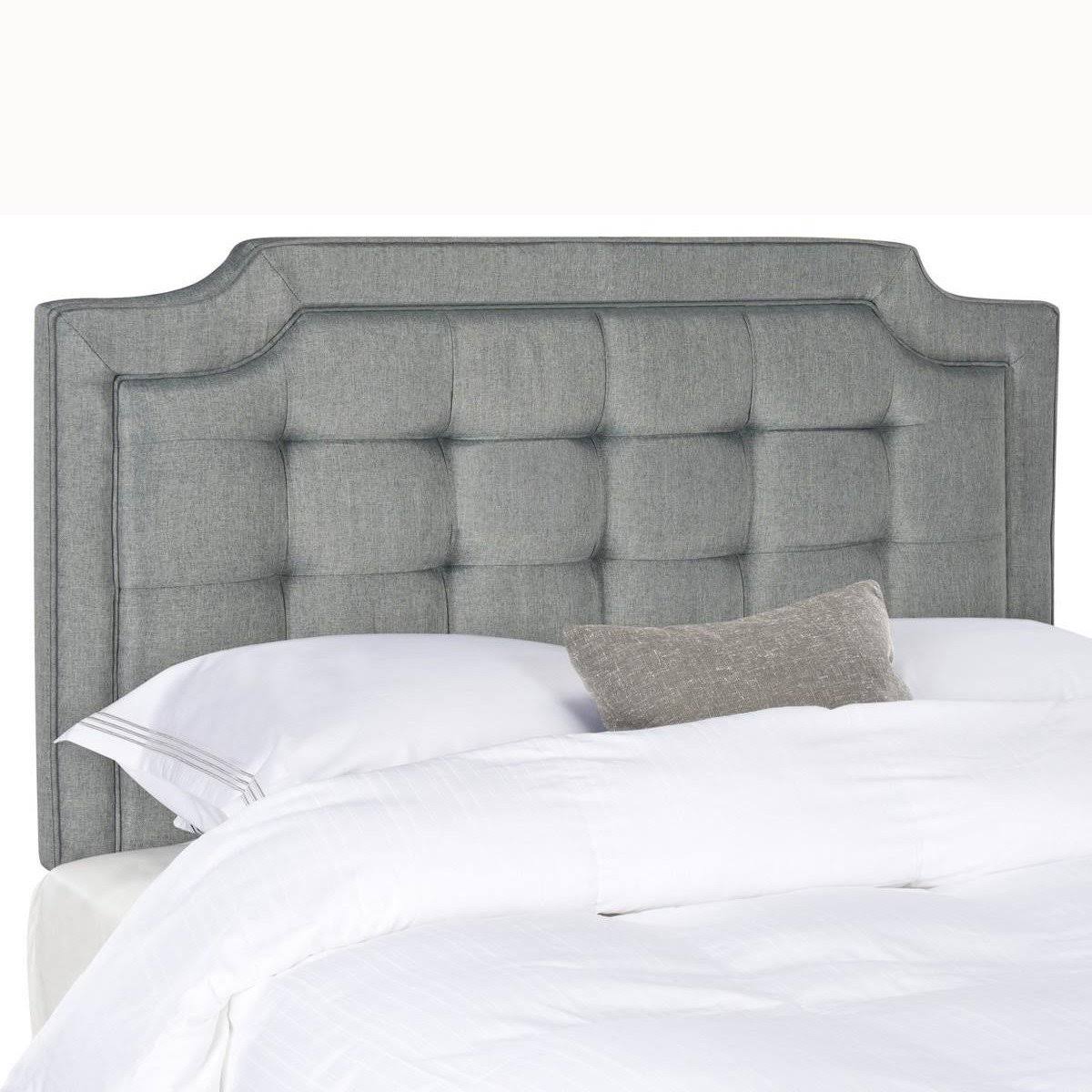 Pewter Twin Tufted Velvet Headboard D349906