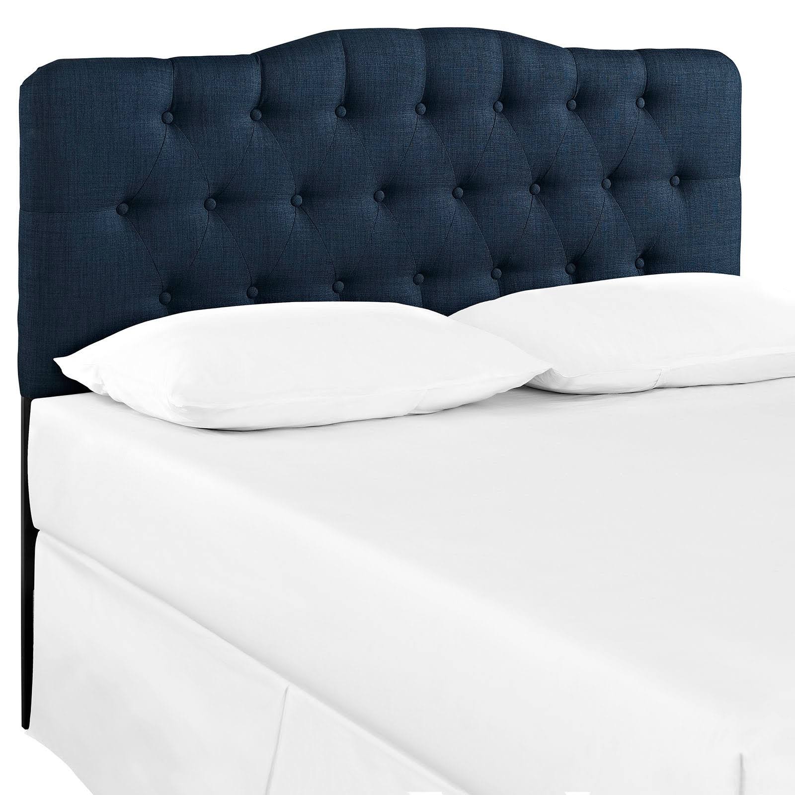 Navy Fabric Headboard Queen A793202