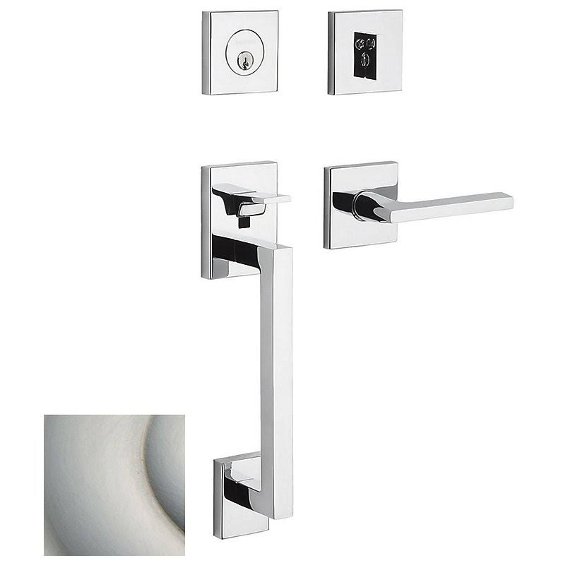 Satin Nickel Single Cylinder Sectional Handleset Lever V188206