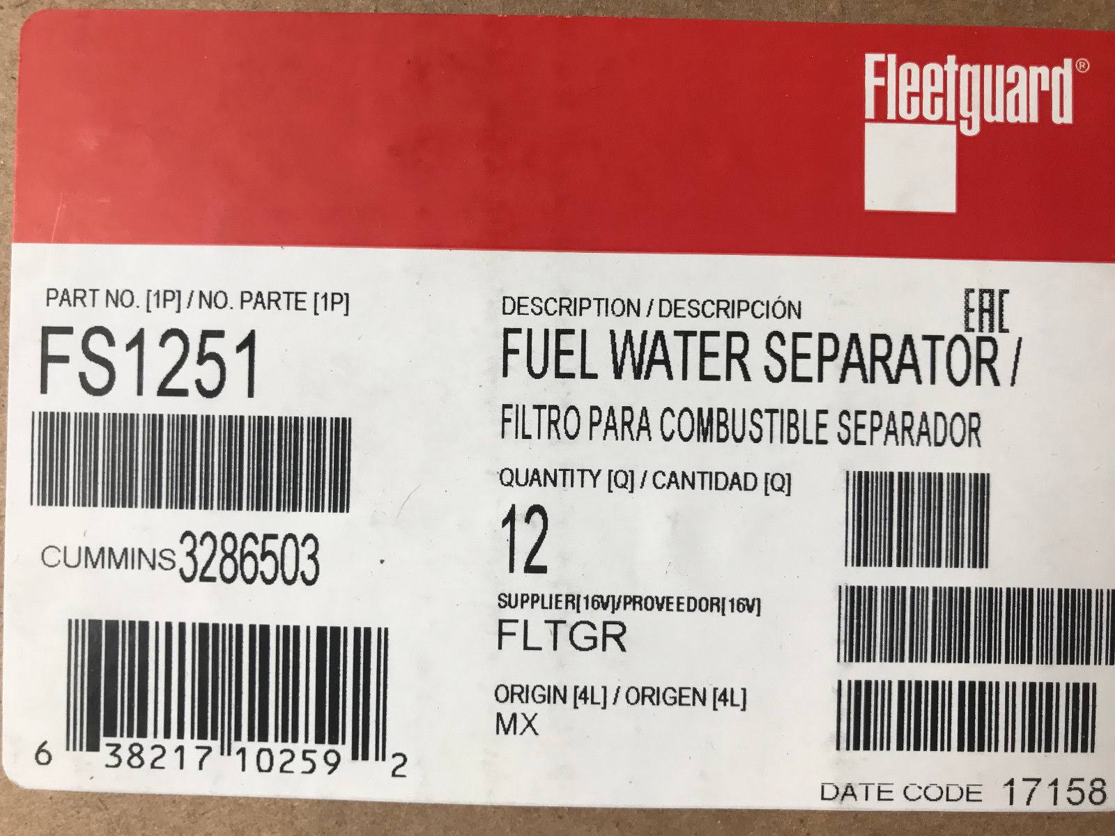 Fuel Filter for Cummins Engines L6766
