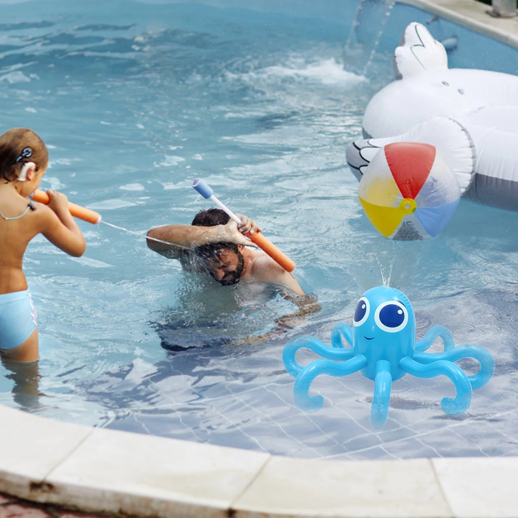 Inflatable Octopus Toy Water Park Sprinkler Plaything Children’s Toys Animal Summer Z234