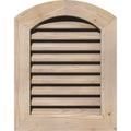 Arch Top Gable Vent, Smooth Pine, Unfinished M18590
