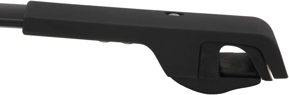 Black Pack of 2 Roof Rack Side Rails Cross Bars A54657