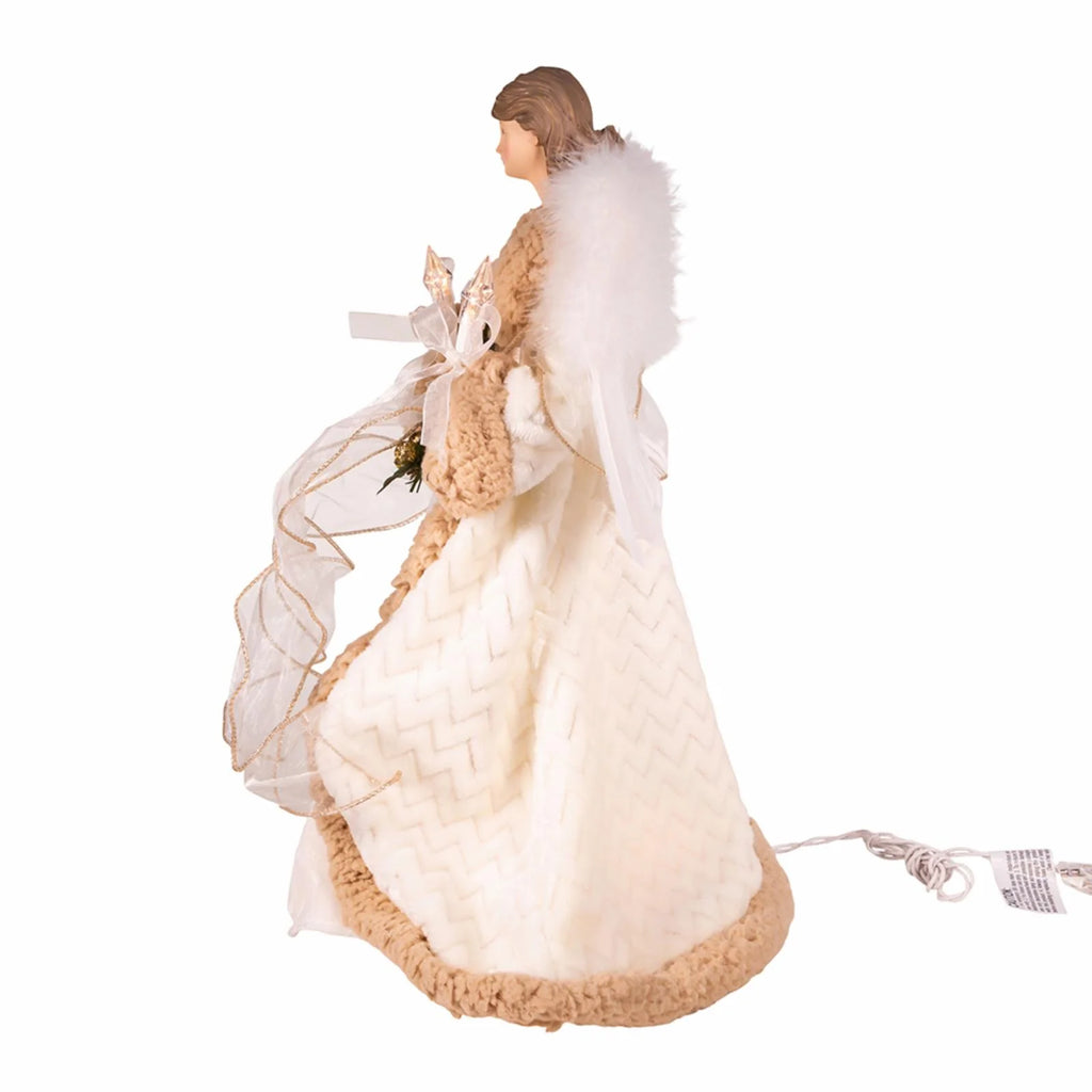 10-Light Rustic Angel Treetop E306001