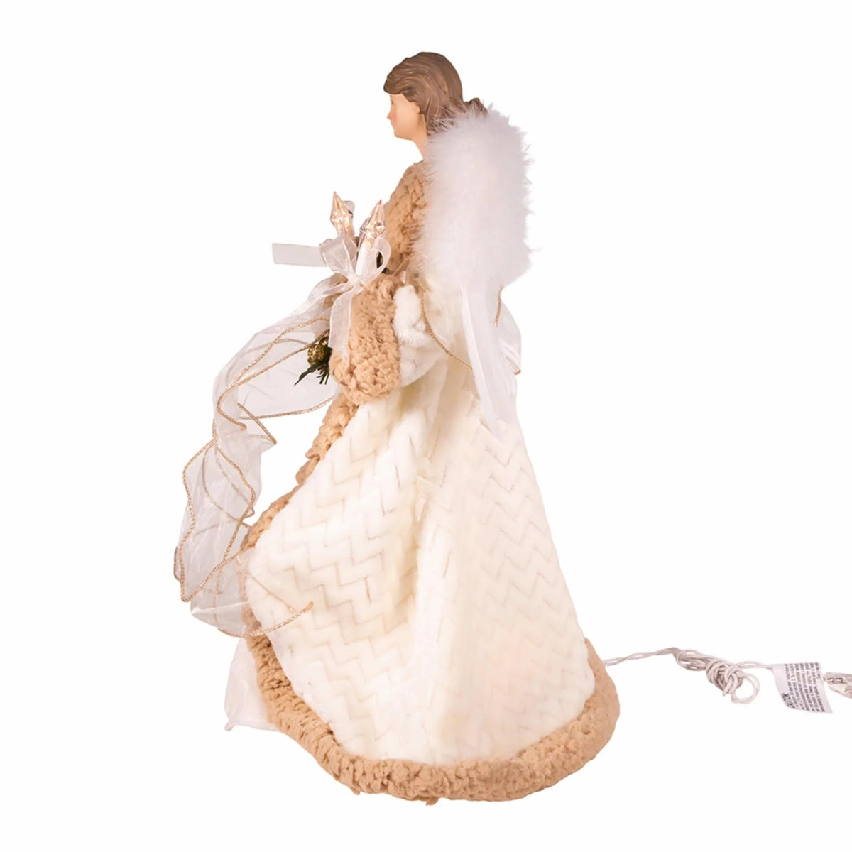 10-Light Rustic Angel Treetop E306001