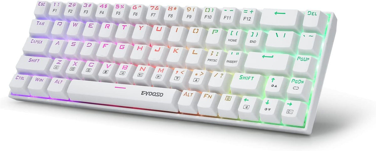 Silver and White RGB Mechanical Gaming Keyboard U80237