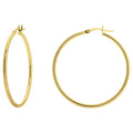 10K Yellow Gold High Polished Hoop Earrings C4308
