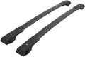 Black Pack of 2 Roof Rack Side Rails Cross Bars A54657
