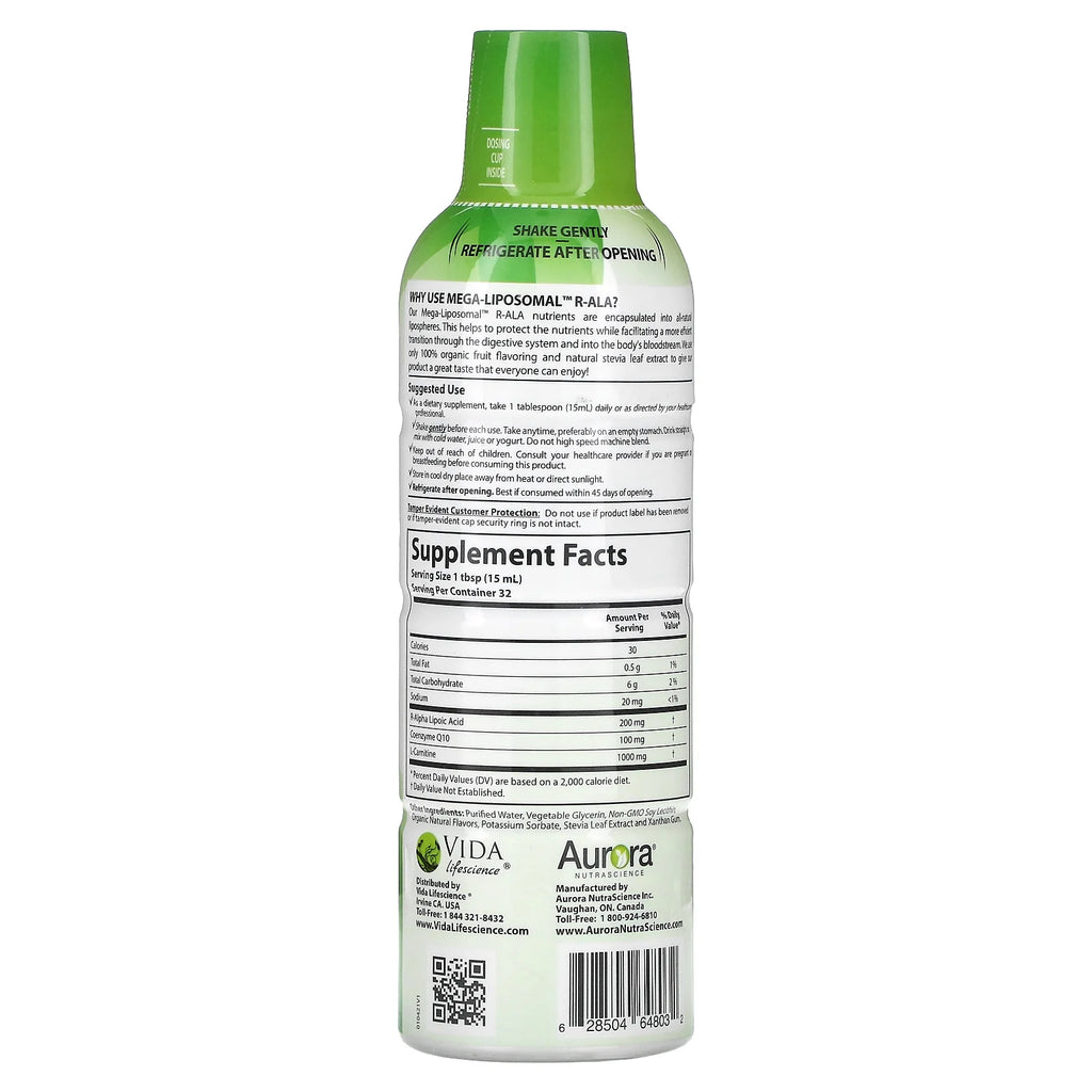 Mega-Liposomal R-ALA, Organic Fruit, 16 fl oz N545535