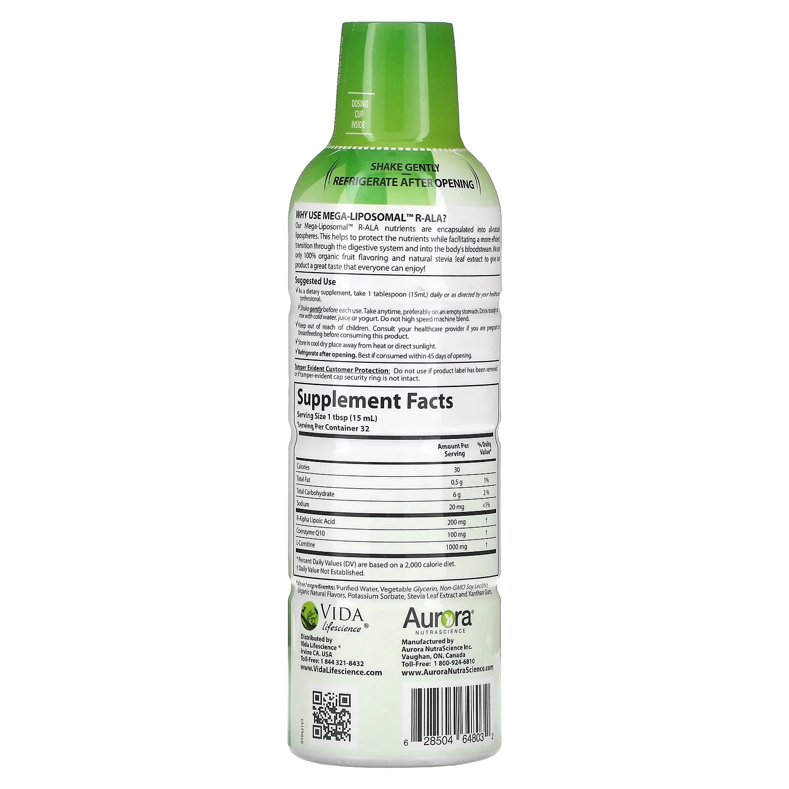 Mega-Liposomal R-ALA, Organic Fruit, 16 fl oz N545535